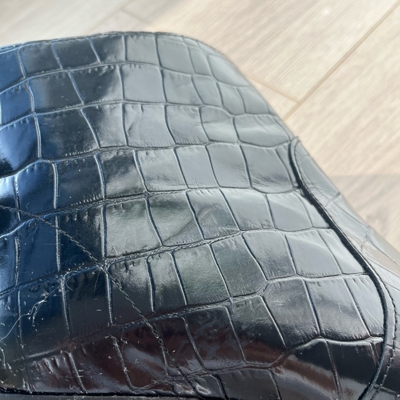 black crocodile print boots from Allsaints - Picture 4 of 6